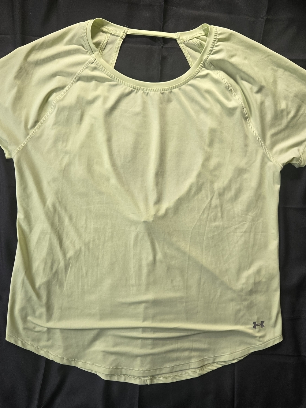 Under Armour Heat Gear Neon Yellow/green Short Sleeve Performance Top Large